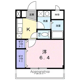 エクセランⅡ【1階】の間取り
