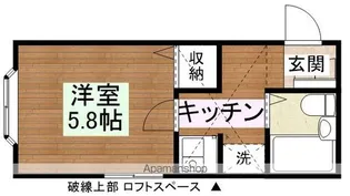アメニティー新河岸Ⅱ号館【2階】の間取り