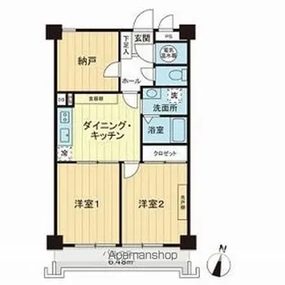 ライオンズマンション初台第2【503号室】の間取り