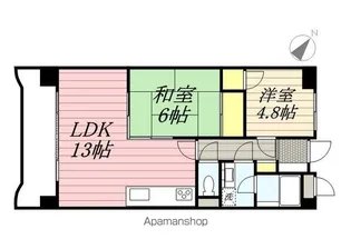 神奈川県横浜市南区白妙町2丁目【マンション】の間取り