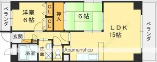 アイネシェーネブルク【3階】の間取り