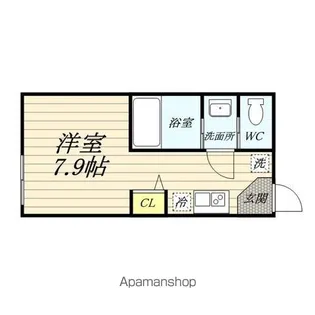 アクリート東白楽【1階】の間取り