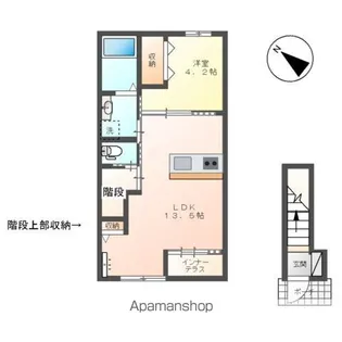 1LDKの間取り画像