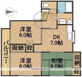 エクセレント【2階】の間取り