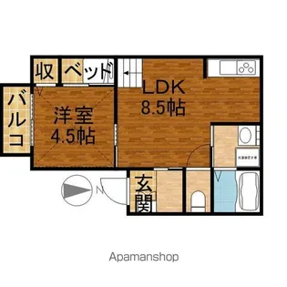 オリーブハウス【2階】の間取り