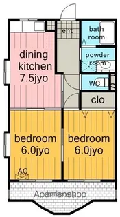 マンション清美【3階】の間取り