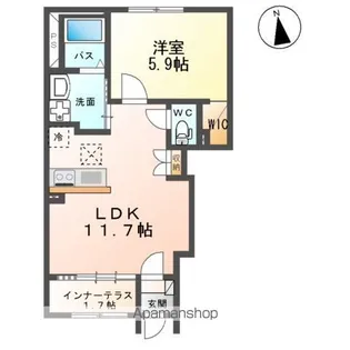 エクセルハイム【1階】の間取り