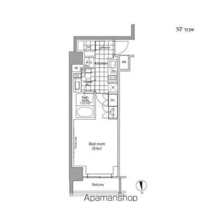 パークハビオ門前仲町【312号室】の間取り