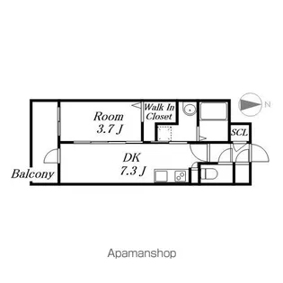 愛知県名古屋市中村区日吉町【マンション】の間取り