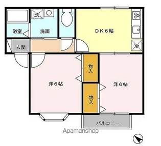 ミッテ・ベルク【2階】の間取り
