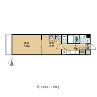 ウェルネス青葉【4階】の間取り