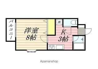 イーストラインコート多の津【3階】の間取り