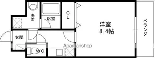 メルディアキューブやえのさと【9階】の間取り