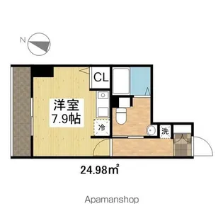 パークアクシス丸の内【7階】の間取り