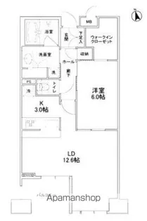 ベラカーサ 秋葉原【6階】の間取り