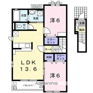 ビレッジZEN Ⅲ【2階】の間取り