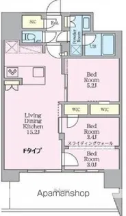 クレストコート東陽町【9階】の間取り