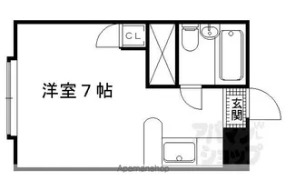 コーポさかき【203号室】の間取り