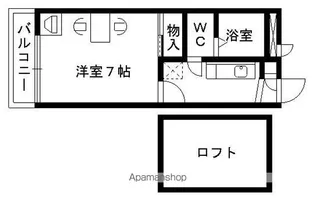 レオパレス常【2階】の間取り
