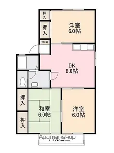 リバ・サス武A【2階】の間取り