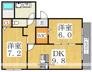 グルックハイム【1階】の間取り
