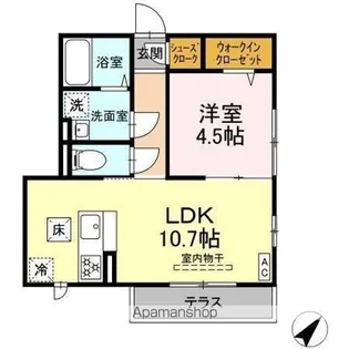 東京都杉並区和泉4丁目【アパート】の間取り
