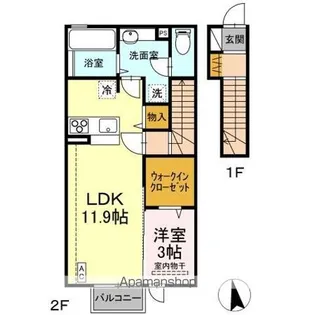 栞 壱番館【2階】の間取り