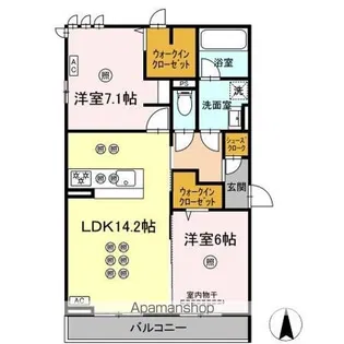 ノーブルミキ【2階】の間取り