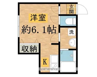 エルバード石川【102号室】の間取り