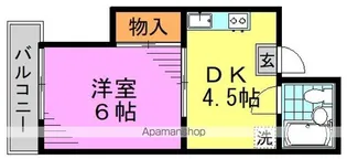 東京都中野区中央5丁目【アパート】の間取り