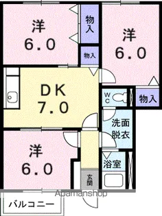 プレッソ新川【1階】の間取り