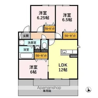 HIGH AVENUEII B【1階】の間取り