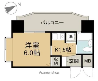 トーカンキャステール己斐本町【207号室号室】の間取り