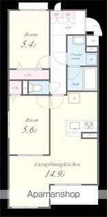 ベル フルール【2階】の間取り