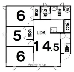 サンガーデン2【2階】の間取り
