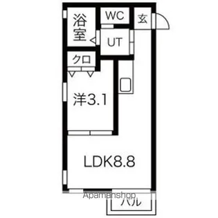 LE GIOIE(レジョイエ)ささしまライブ駅【4階】の間取り