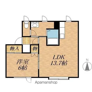 鈴木マンションC棟【2階】の間取り