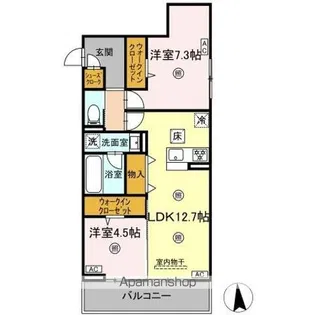 TORISIA T WEST【1階】の間取り