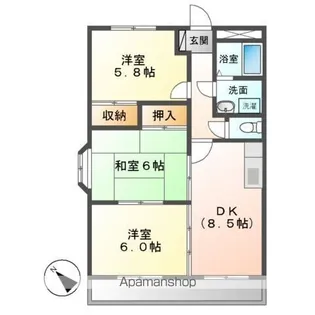 グリーンガーデン【2階】の間取り