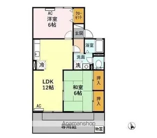 セジュール諏訪 A【1階】の間取り