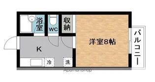 ラッシュウエスト【2階】の間取り