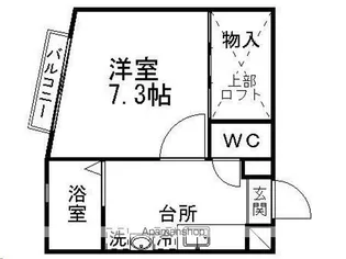 バーシティーハウス台原【201号室】の間取り