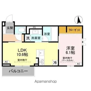 レイール【2階】の間取り