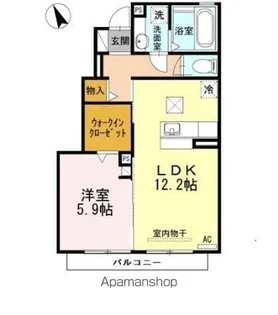パークハウス常滑 B棟【1階】の間取り