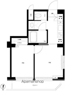 ルーブル中延壱番館【3階】の間取り