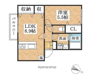 サン・FRIENDS和【1階】の間取り