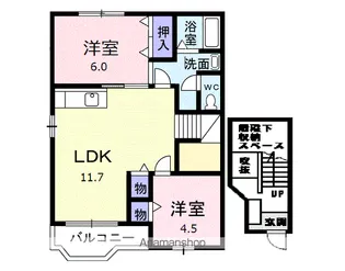 メゾンリヴィエールA【2階】の間取り