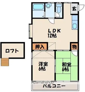 サンシティ長住南【2階】の間取り