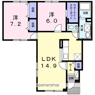 グランフォートキクチ【1階】の間取り