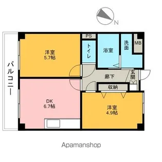 アプローズ【3階】の間取り